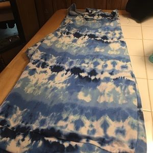 Tie Dye Capris Plus 24/26 3x Blue Terra & Sky